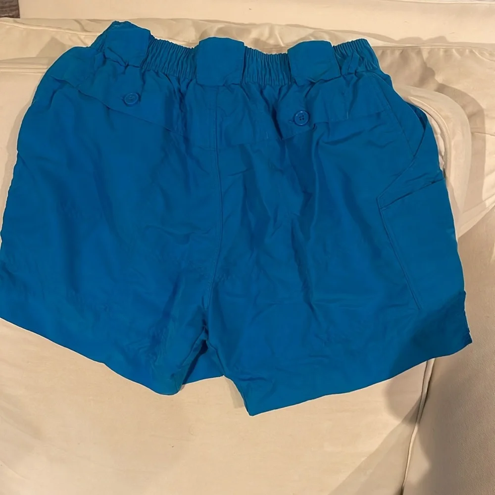 AFTCO Blue Cargo Shorts with Elastic Waistband - Picture 2 of 3